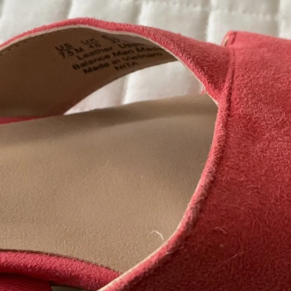 Franco Sarto Pink Suede Pointed Mules. - Picture 2 of 5